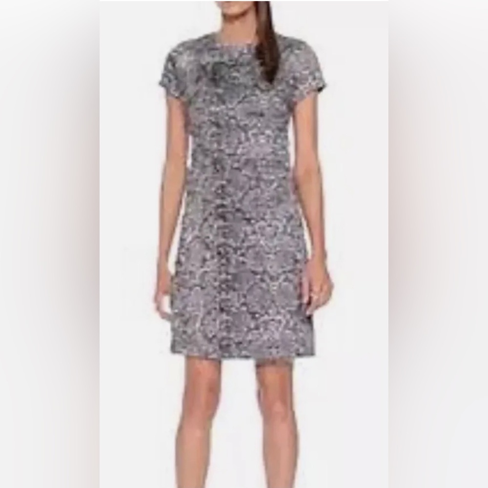Banana Republic Eyelash Fringe Snake print dress